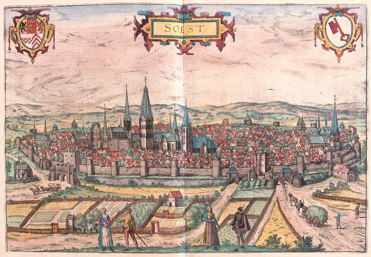 Soest, Saksa (kaiverrus tekijältä Franz Hogenberg
