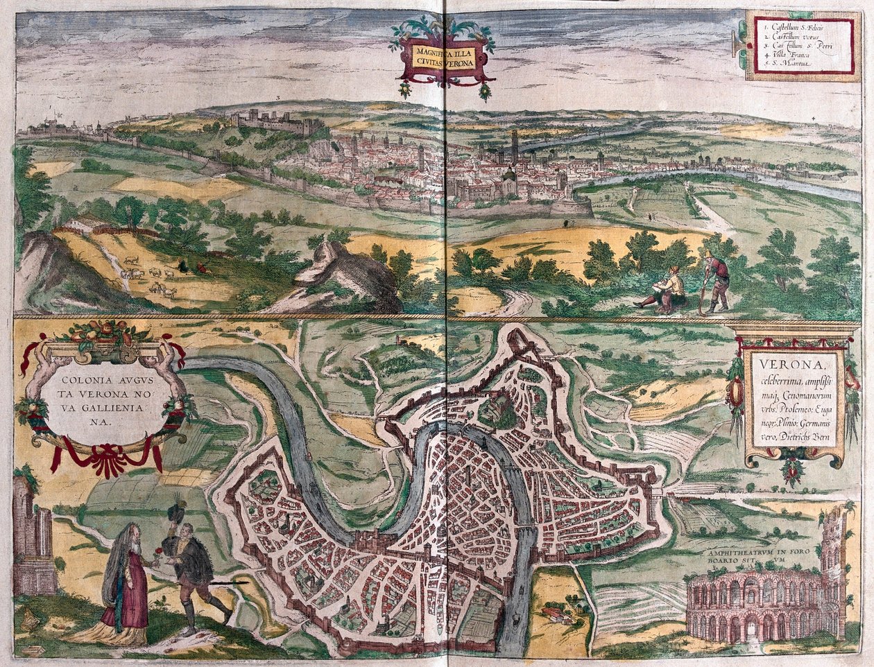 Verona, Italia tekijältä Franz Hogenberg
