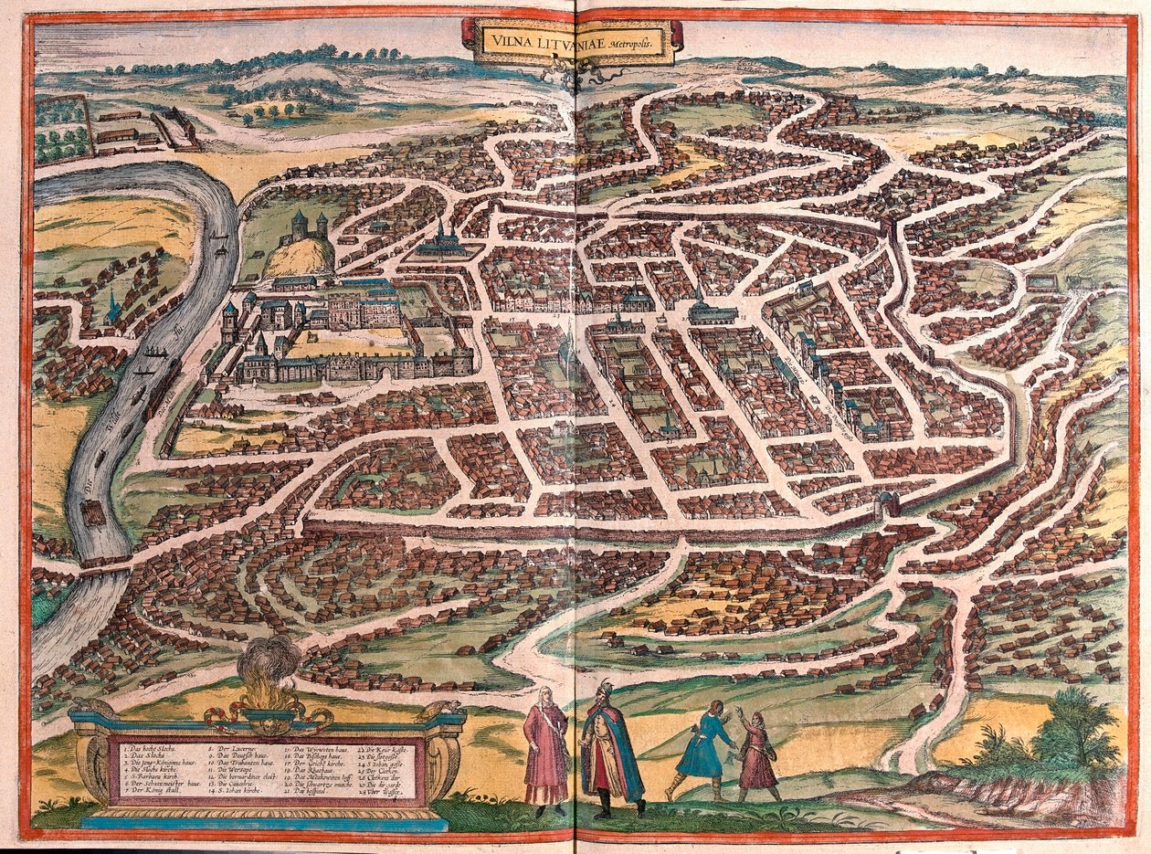 Vilna, Liettua (kaiverrus tekijältä Franz Hogenberg