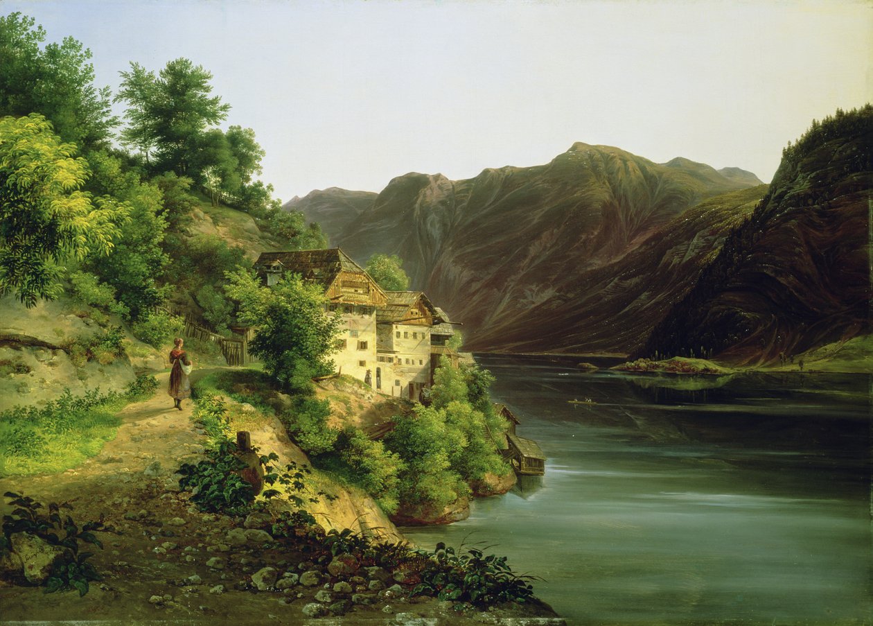 Hallstatter-järvi, 1824 tekijältä Franz II Steinfeld