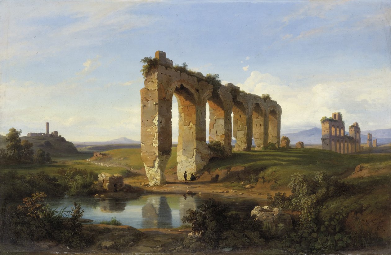 Claudion akvedukti, 1850 tekijältä Franz Jnr Knebel