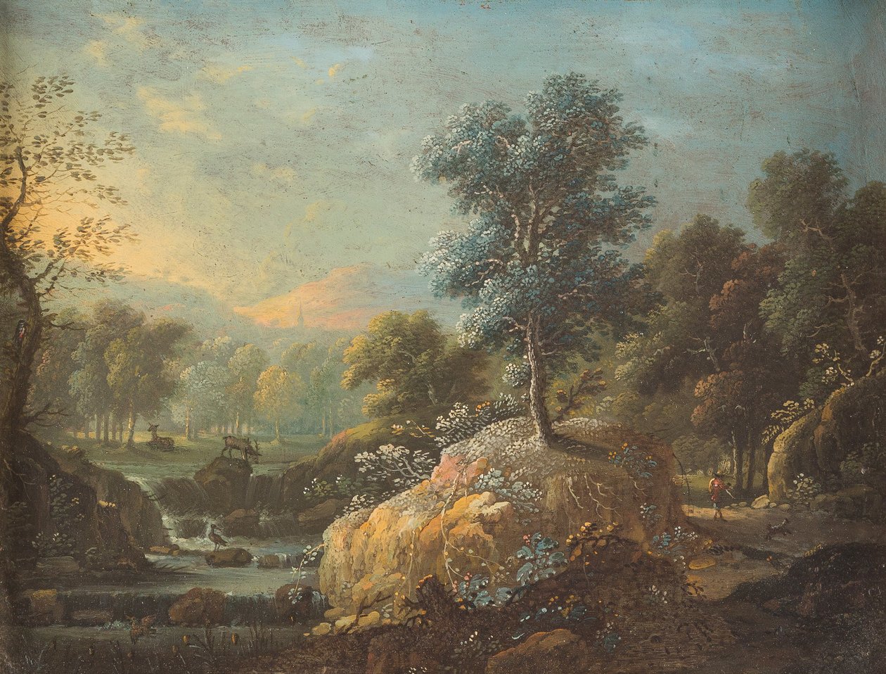 Franz Joachim Beich Metsäinen mäkinen puro maisema tekijältä Franz Joachim Beich