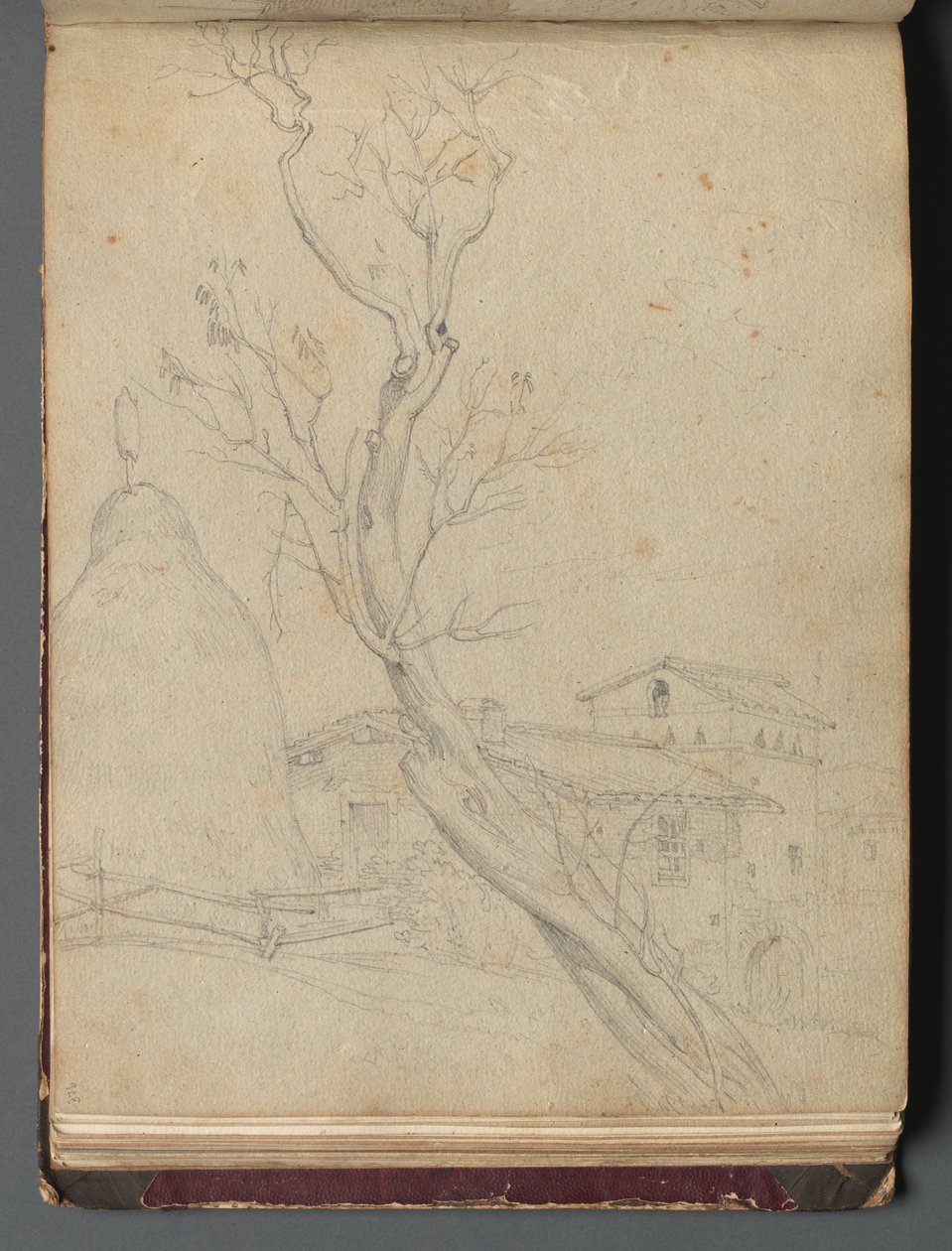 Albumi näkymistä Roomaan ja ympäristöön, Maisematutkimukset, sivu 37b: Roman Landscape tekijältä Franz Johann Heinrich Nadorp
