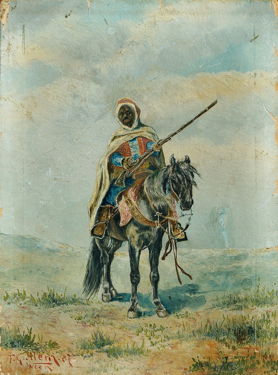Beduiinit hevosella tekijältä Franz Josef Georg Illem