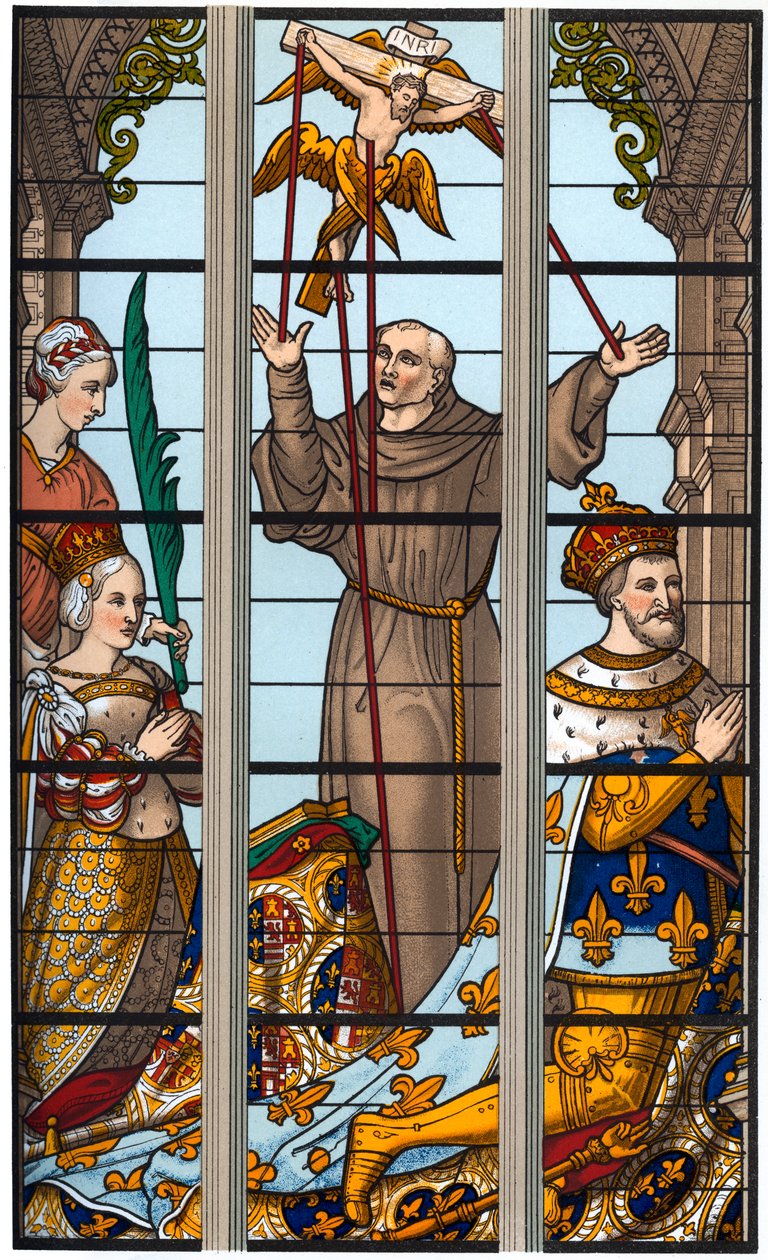 Francis I ja Eleonore hartauksissaan, 1515-1547, 1870 tekijältä Franz Kellerhoven