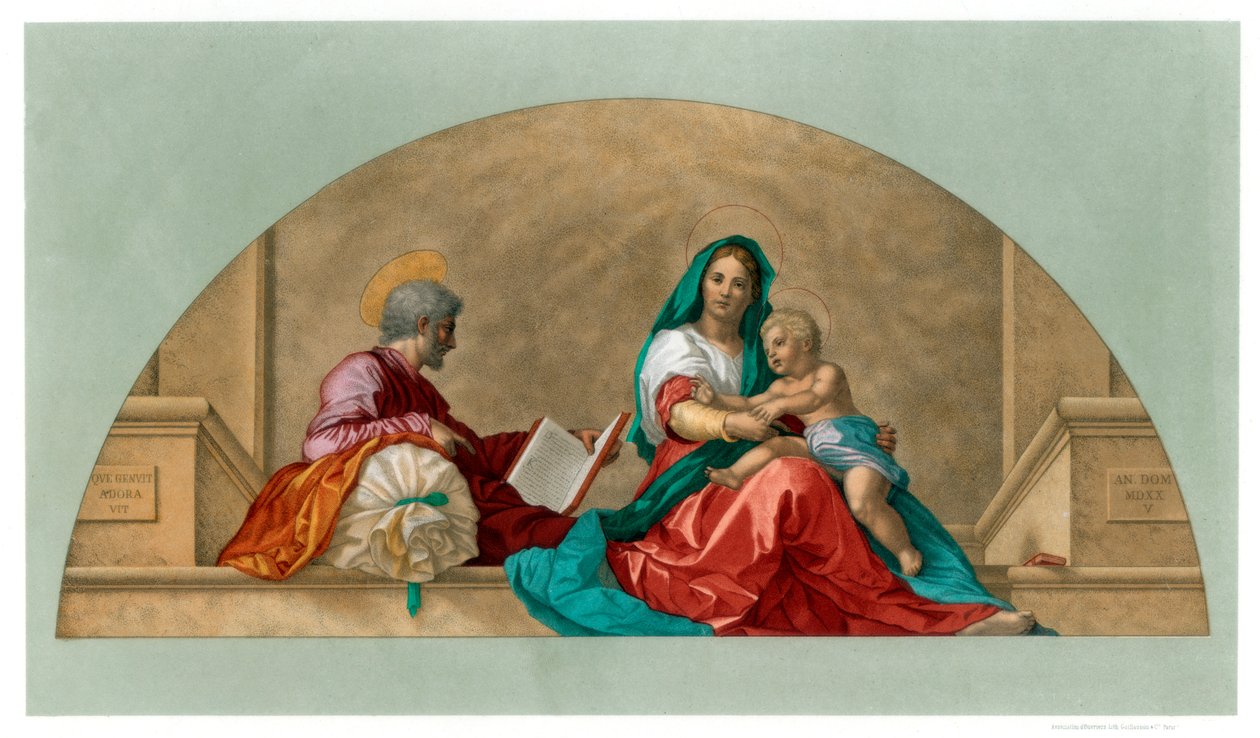 Madonna del Sack Madonna säkin kanssa, 1525 1870 tekijältä Franz Kellerhoven