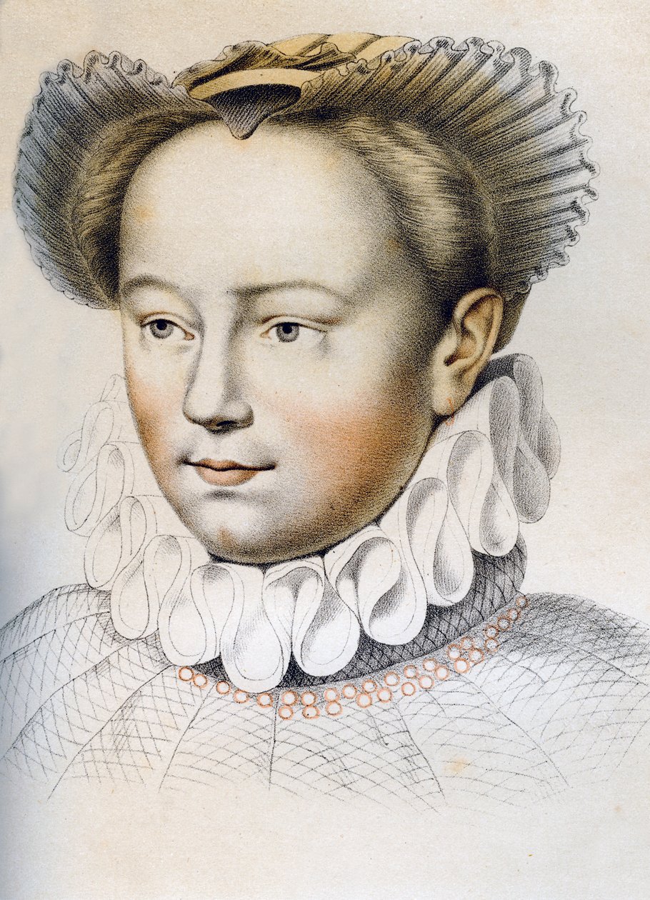 Marguerite de Valois 1553-1615, Ranskan Henrik IV:n kuningatar puoliso, 1500-luku 1849. tekijältä Franz Kellerhoven