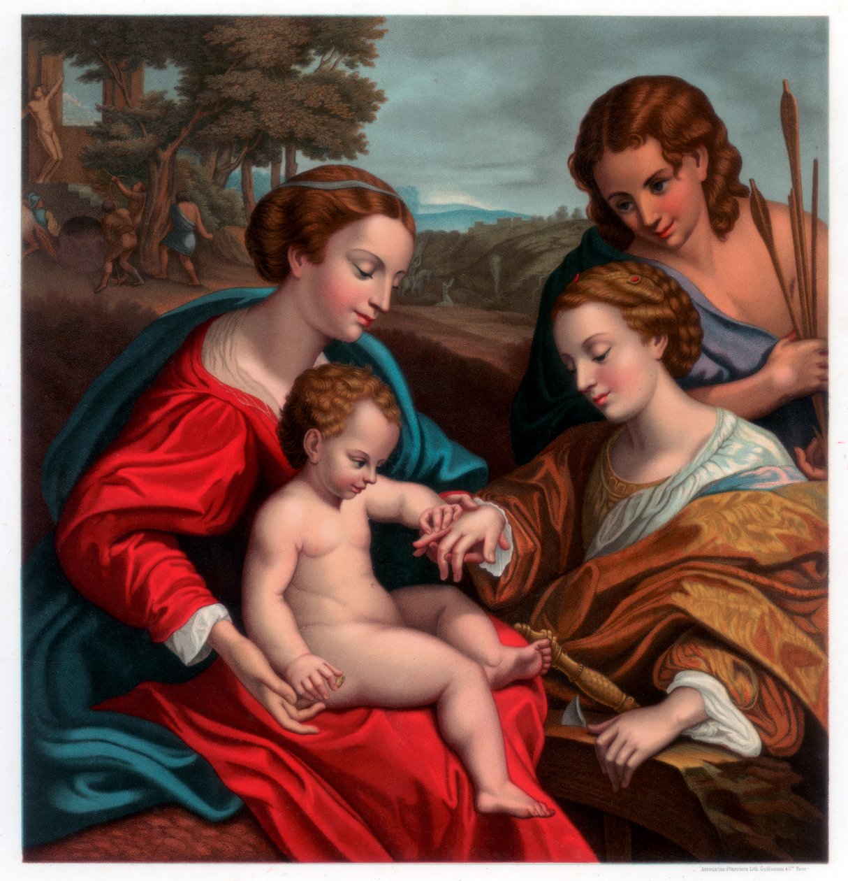 Pyhän Katariinan mystinen häät, 1526-1527 1870 tekijältä Franz Kellerhoven