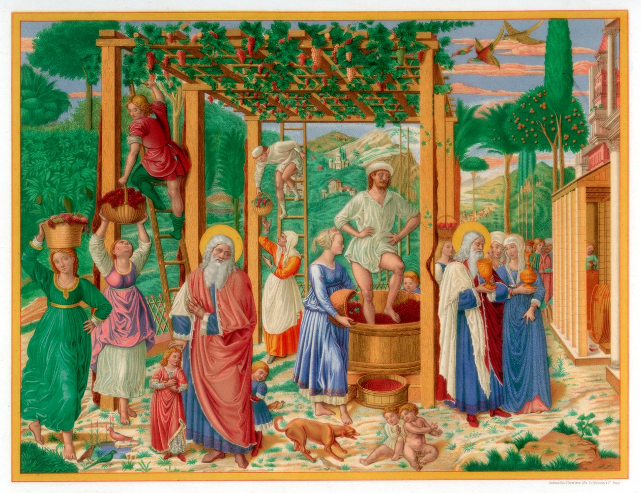 Nooan vuosikerta ja juoppo, 1469-1484 1870. tekijältä Franz Kellerhoven