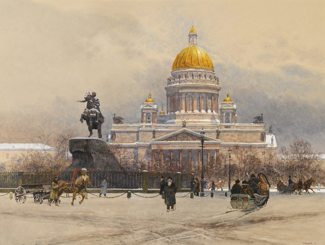Pyhän Iisakin katedraali, 1898 tekijältä Franz Kopallik