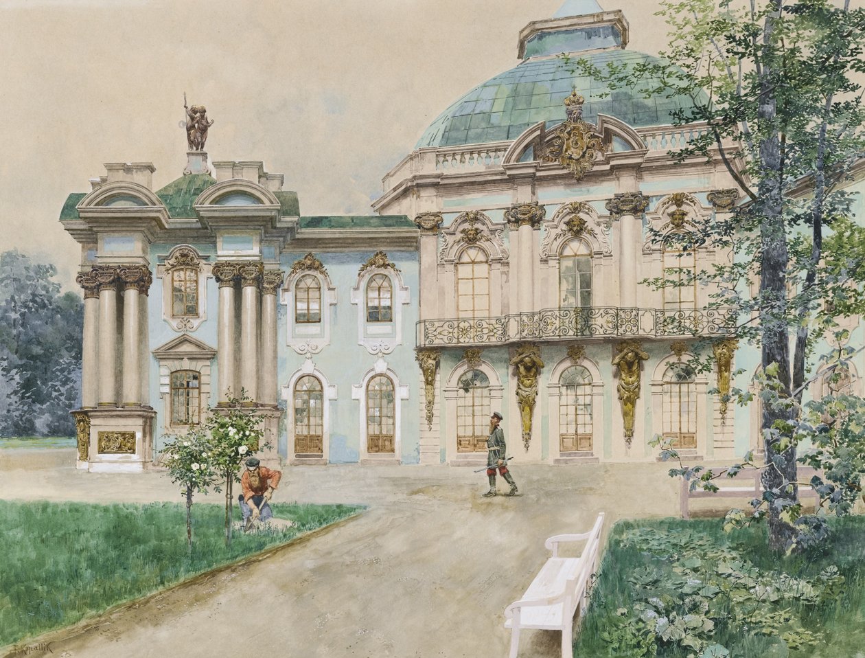 Tsarskoje Selo, 1898 tekijältä Franz Kopallik