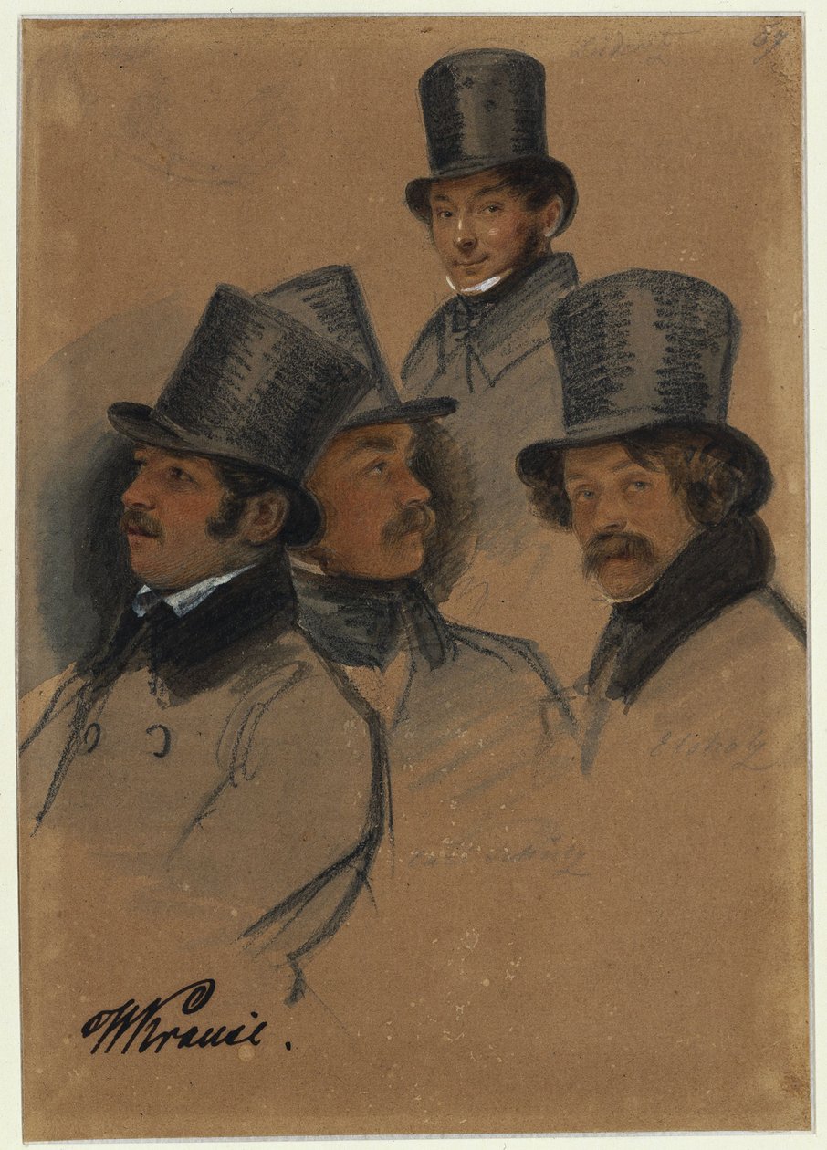 Ludwig Elsholtz, Wilhelm Krause, Karl Friedrich G. Lüderitz, Karl Friedrich Schulz tekijältä Franz Krüger