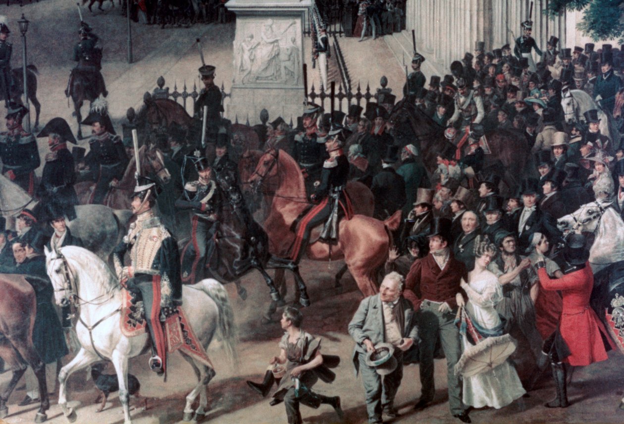 Paraati Opera Placella, Berliini, yksityiskohta, c1817-1857 tekijältä Franz Krüger