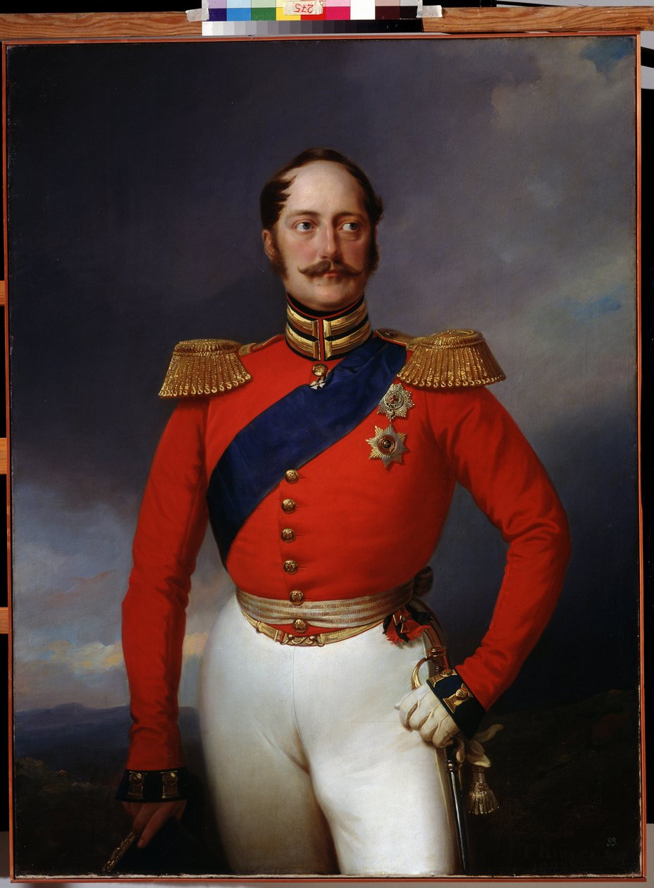 Keisari Nikolai I:n muotokuva, 1847 tekijältä Franz Krüger