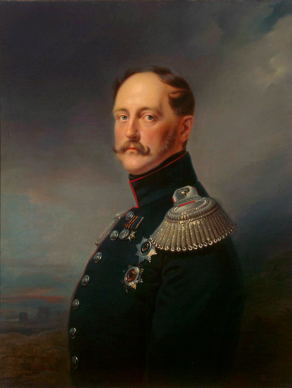 "Keisari Nikolai I:n muotokuva", 1796-1855, 1852. tekijältä Franz Kruguer