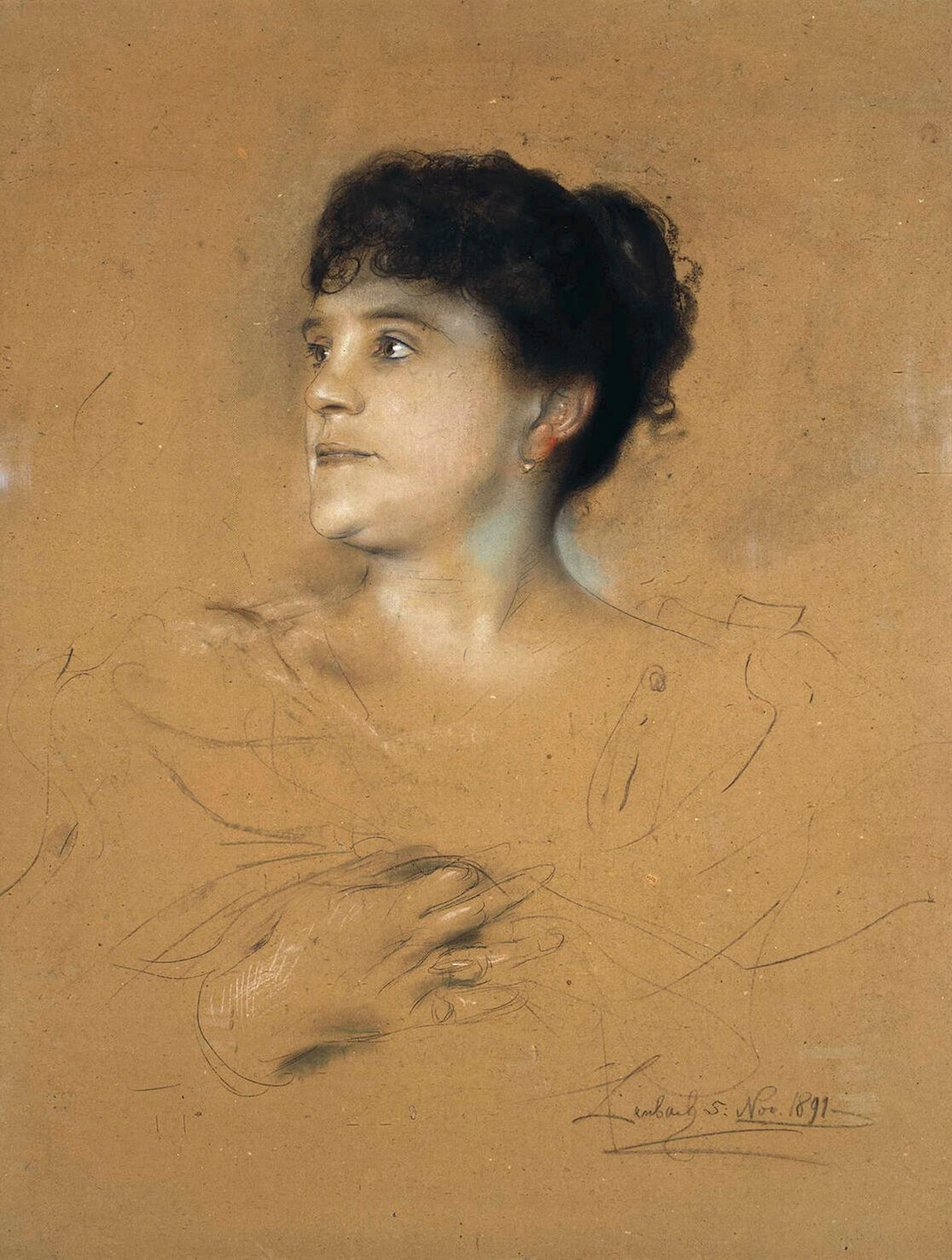 Muotokuva laulaja Marcella Sembrichistä, 1858-1935, 1891. tekijältä Franz von Lenbach