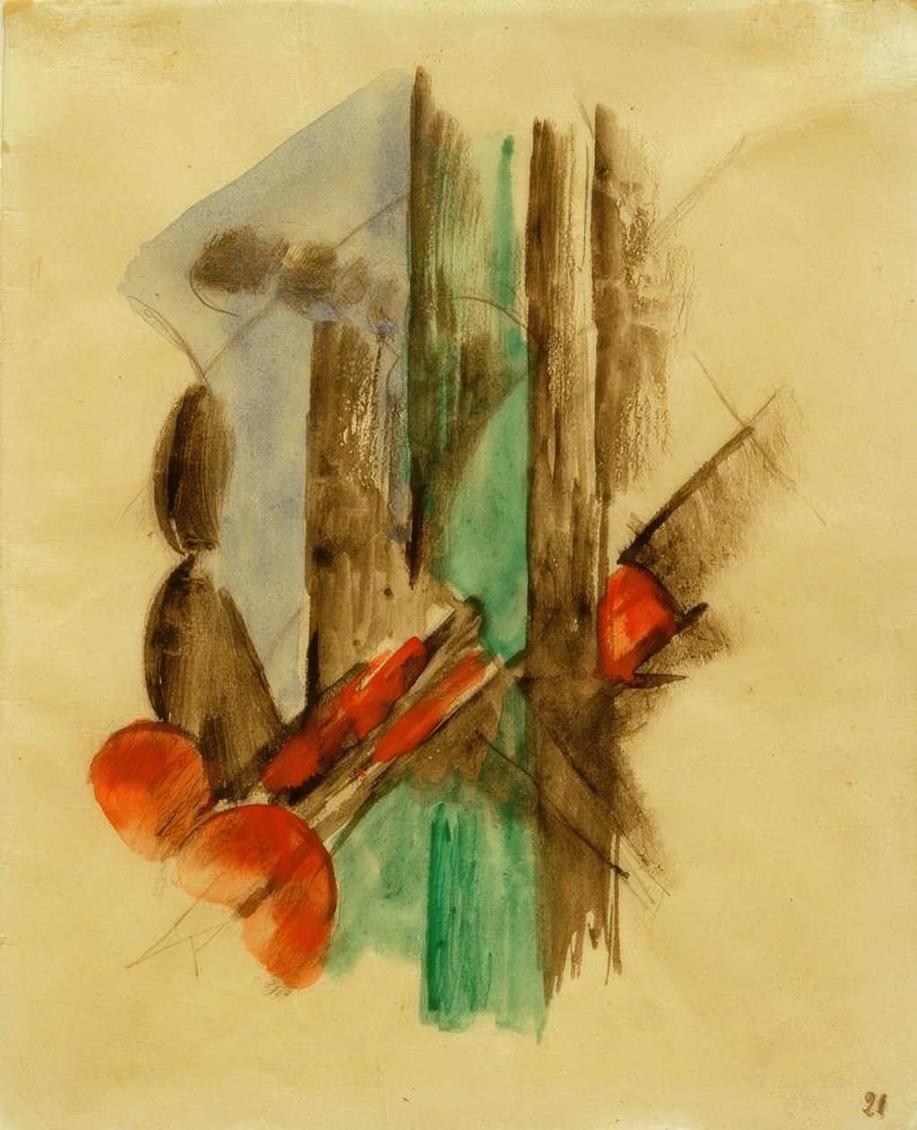 Abstrakti koostumus tekijältä Franz Marc