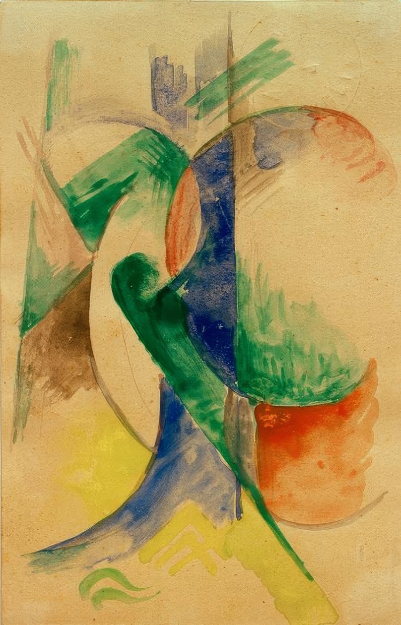 Tiivistelmä koostumus tekijältä Franz Marc