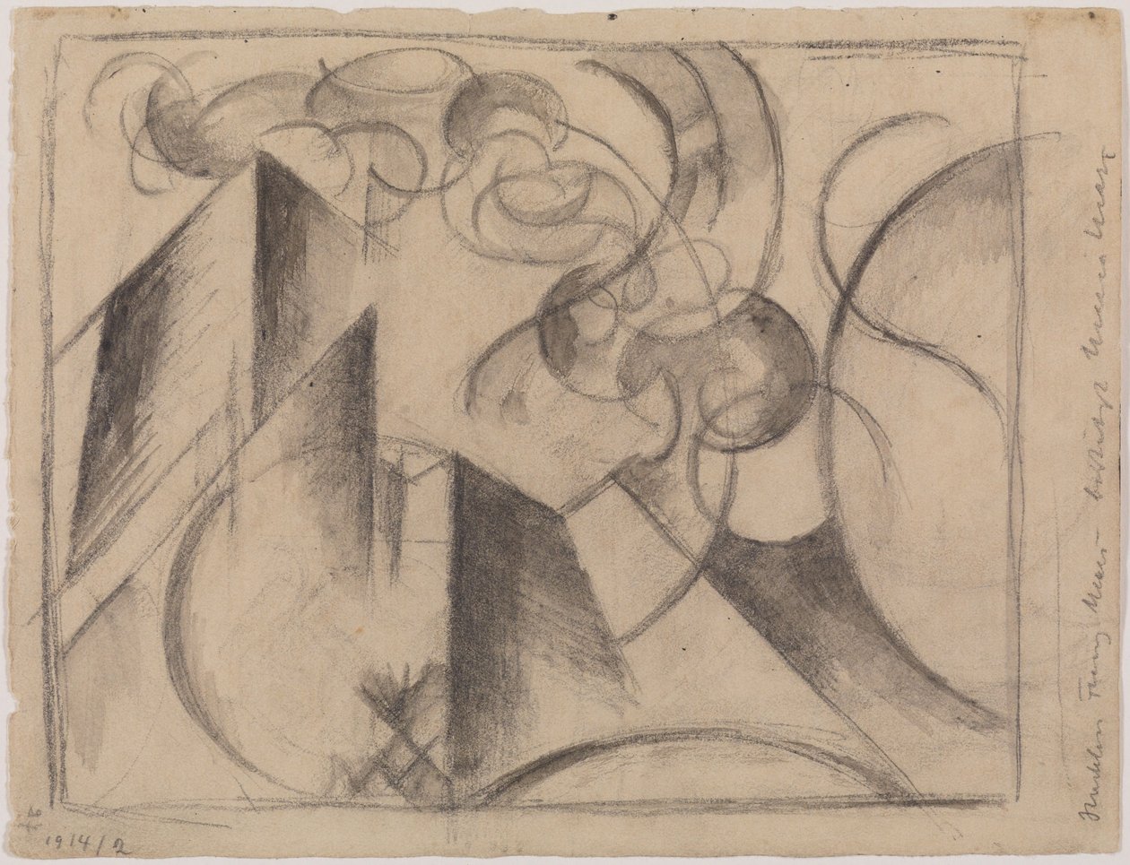 Abstrakti piirros tekijältä Franz Marc
