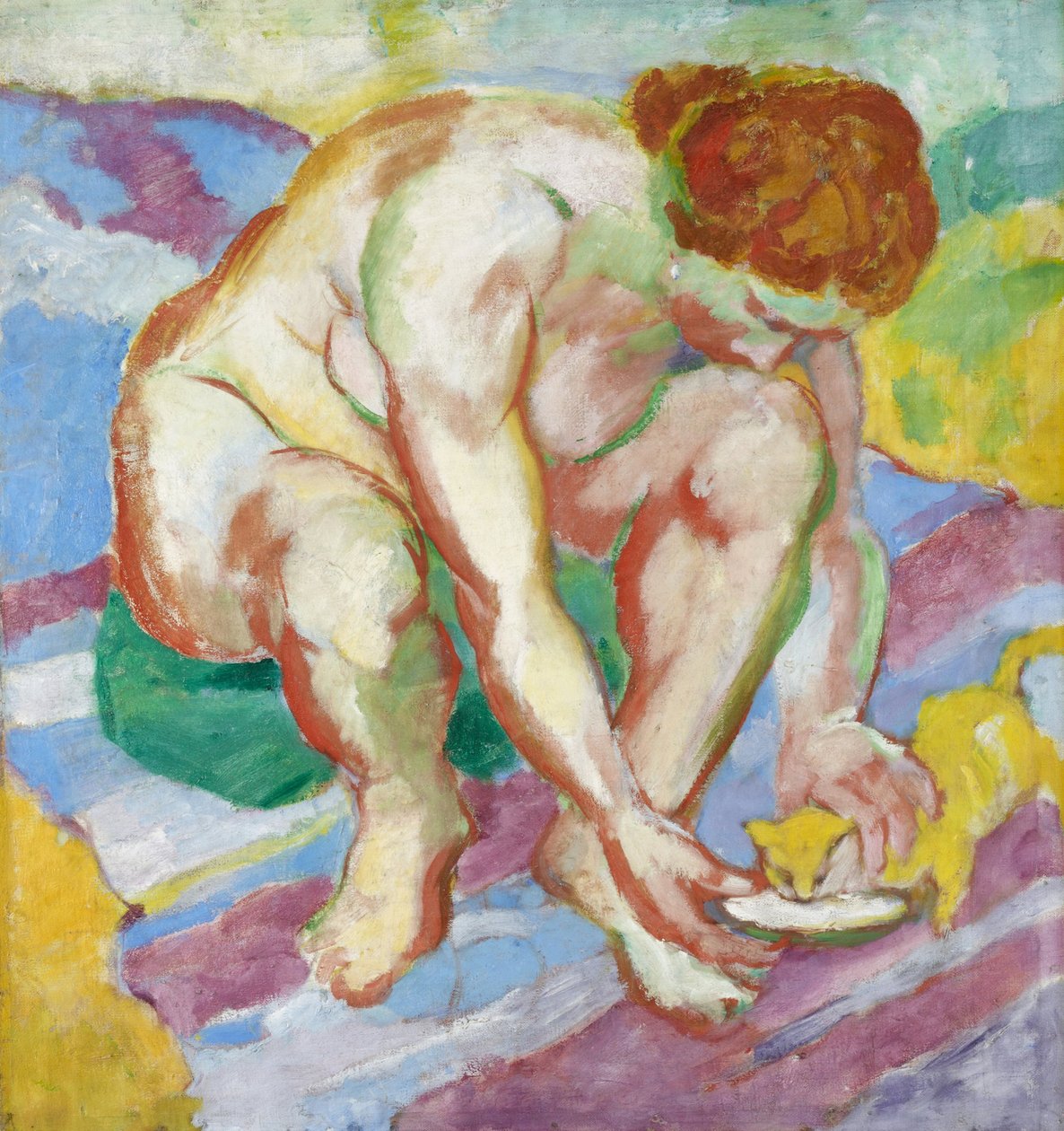 Alaston kissan kanssa tekijältä Franz Marc