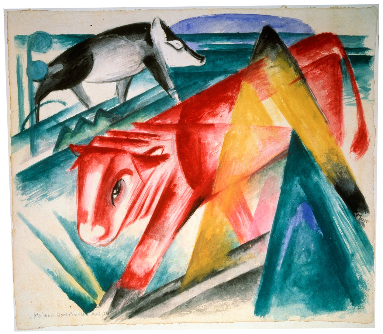 Eläimet, 1912-1913. tekijältä Franz Marc
