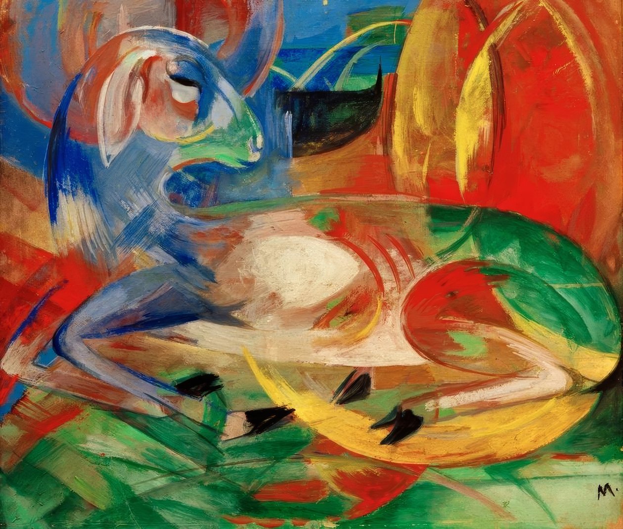 Sininen lammas tekijältä Franz Marc