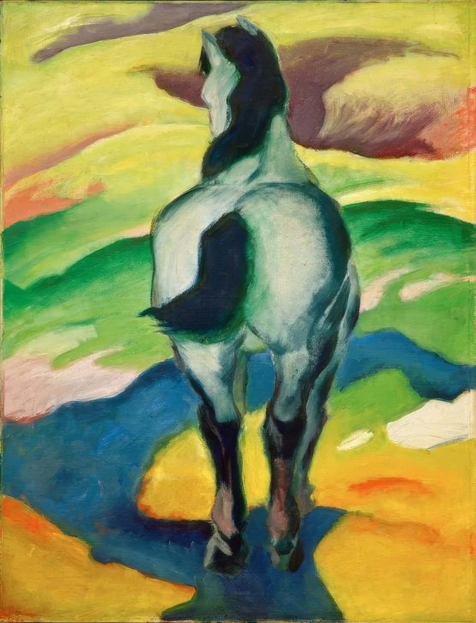 Blaues Pferd II tekijältä Franz Marc