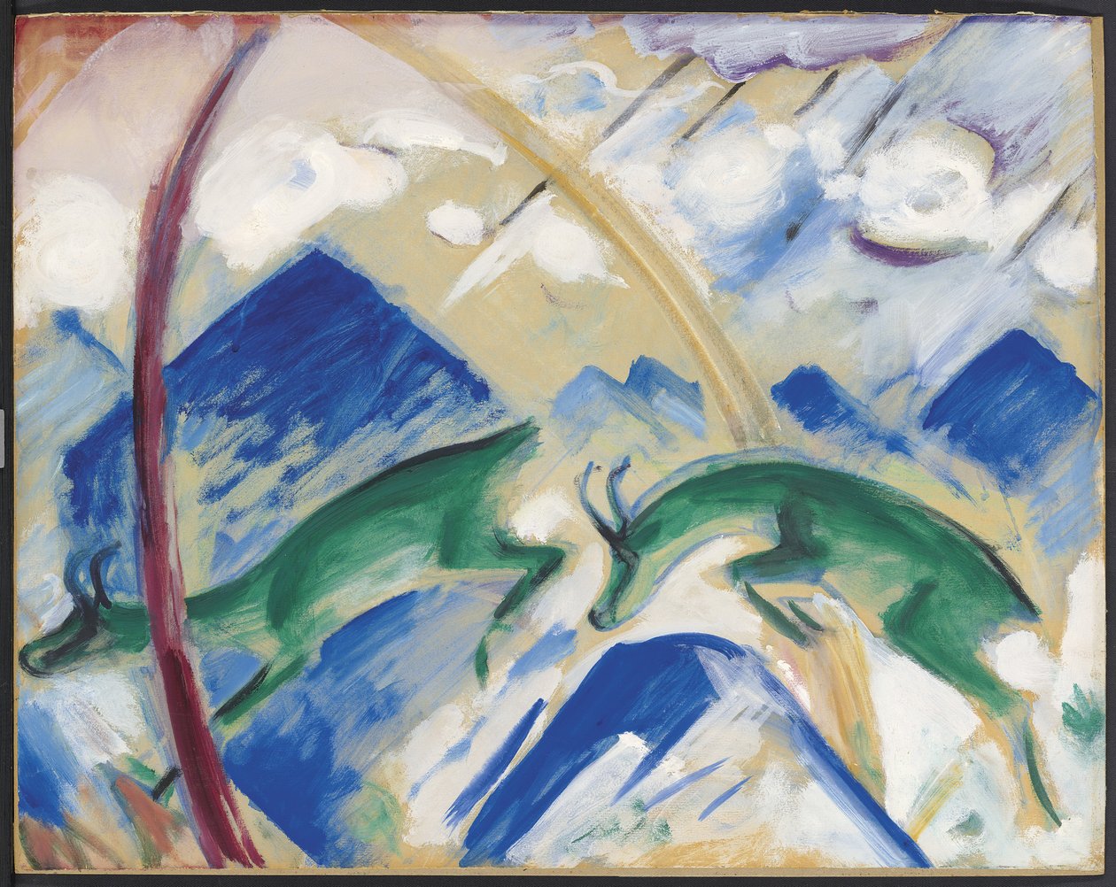 Säämiskä, 1911 tekijältä Franz Marc