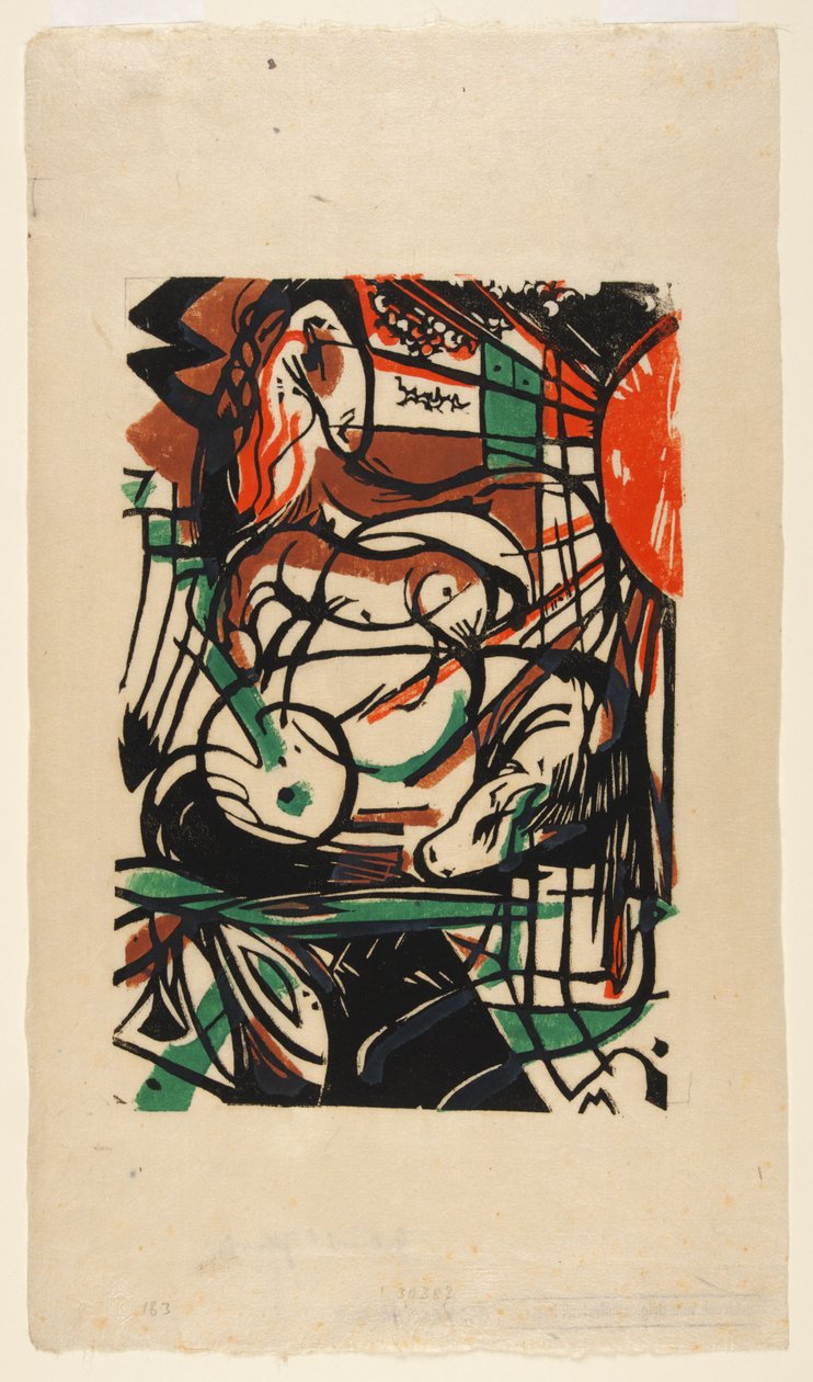 Erschaffung der Pferde tekijältä Franz Marc