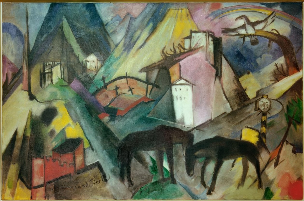 Das arme Land Tirol tekijältä Franz Marc