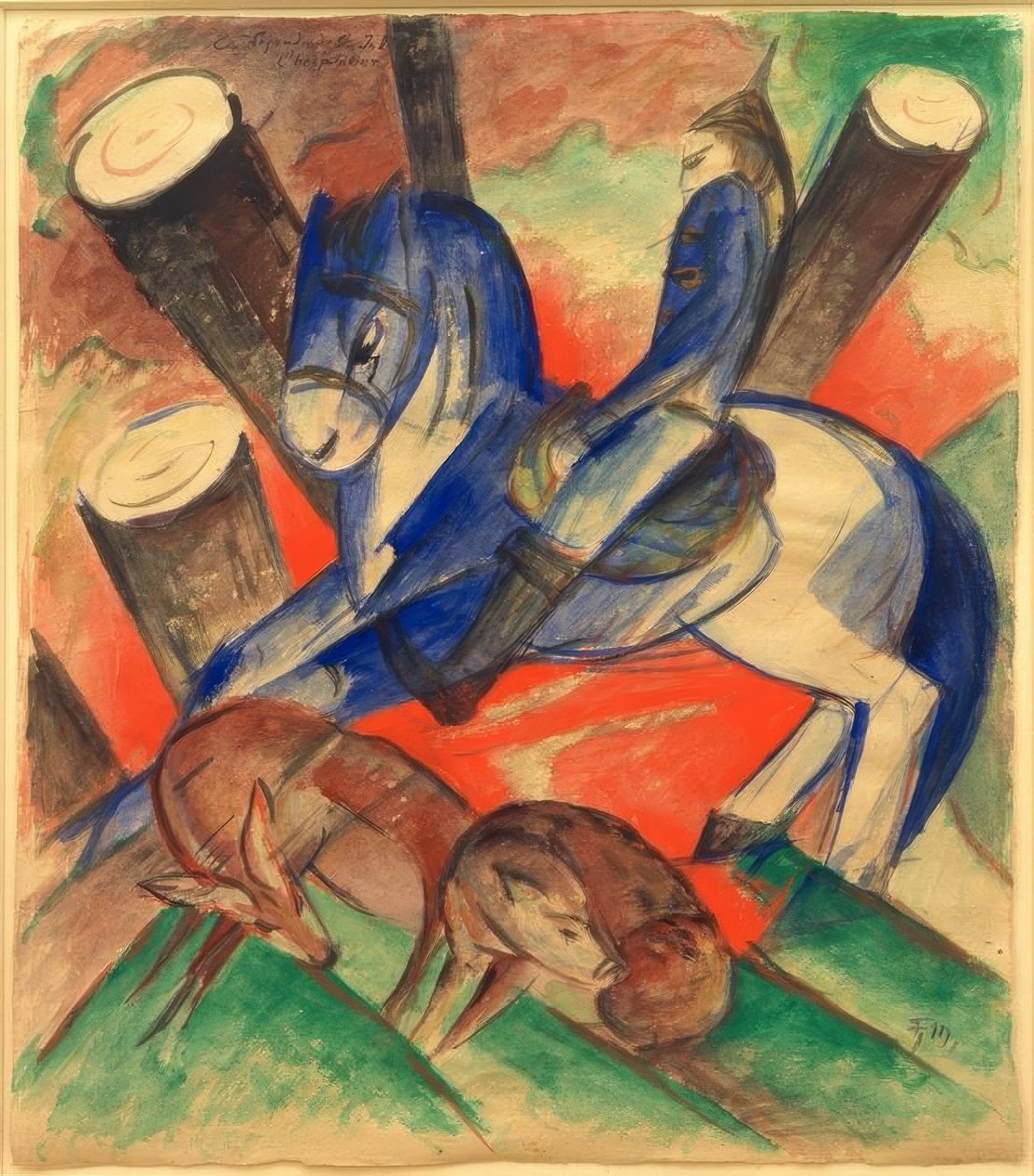 Der heilige Julian tekijältä Franz Marc