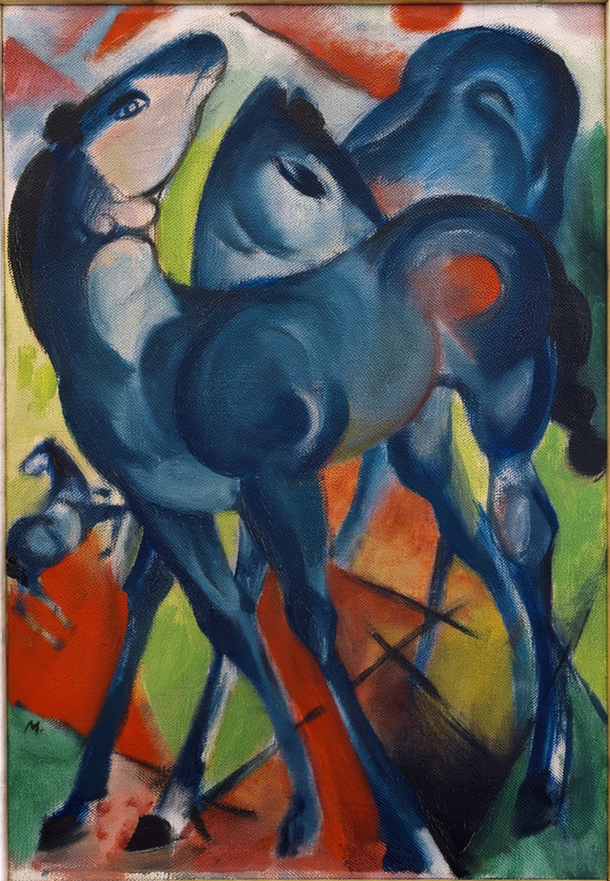 Die blauen Fohlen tekijältä Franz Marc