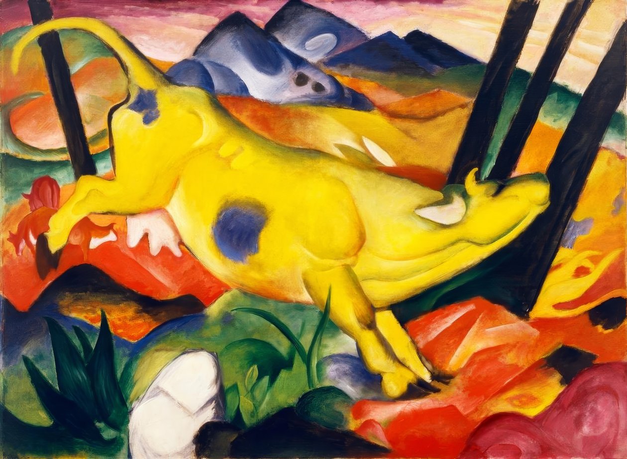 Die gelbe Kuh tekijältä Franz Marc