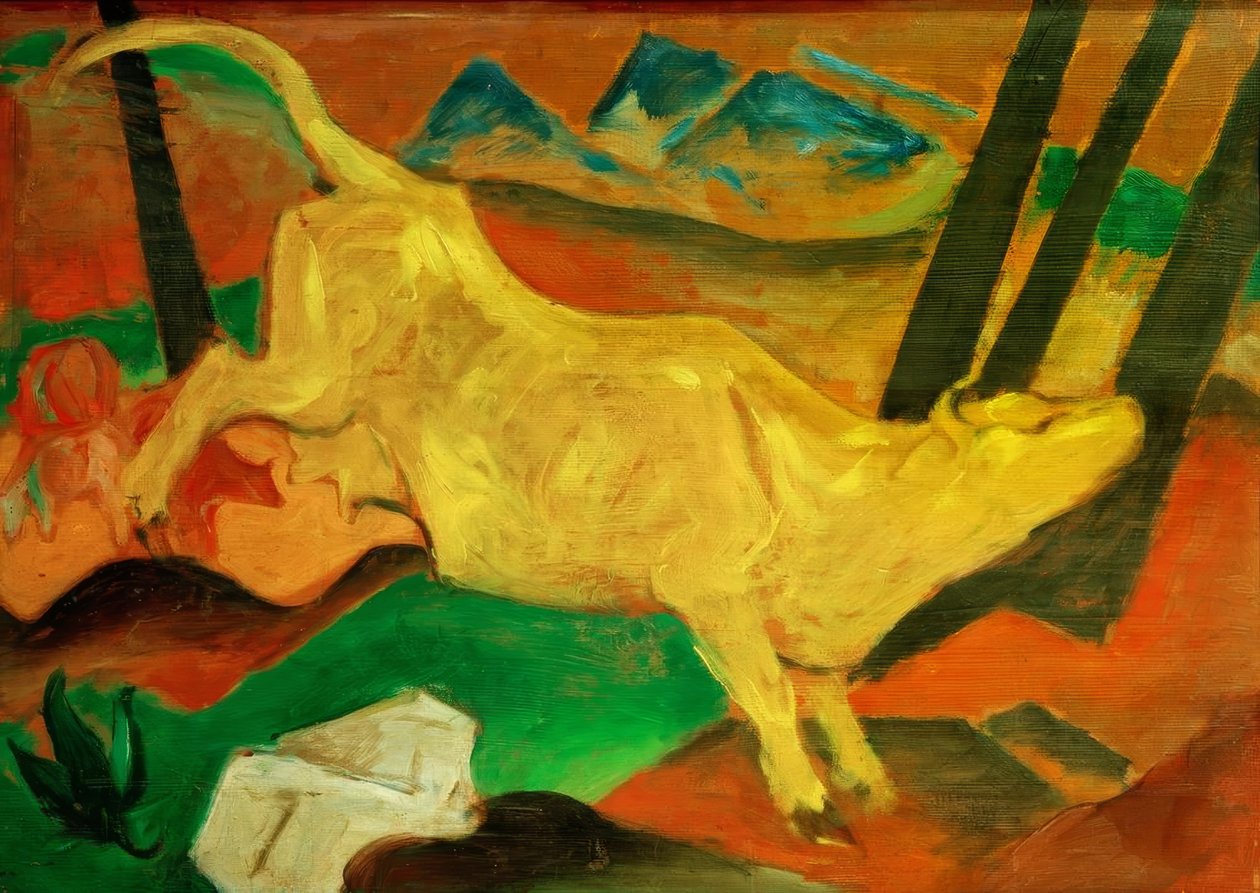 Die gelbe Kuh tekijältä Franz Marc
