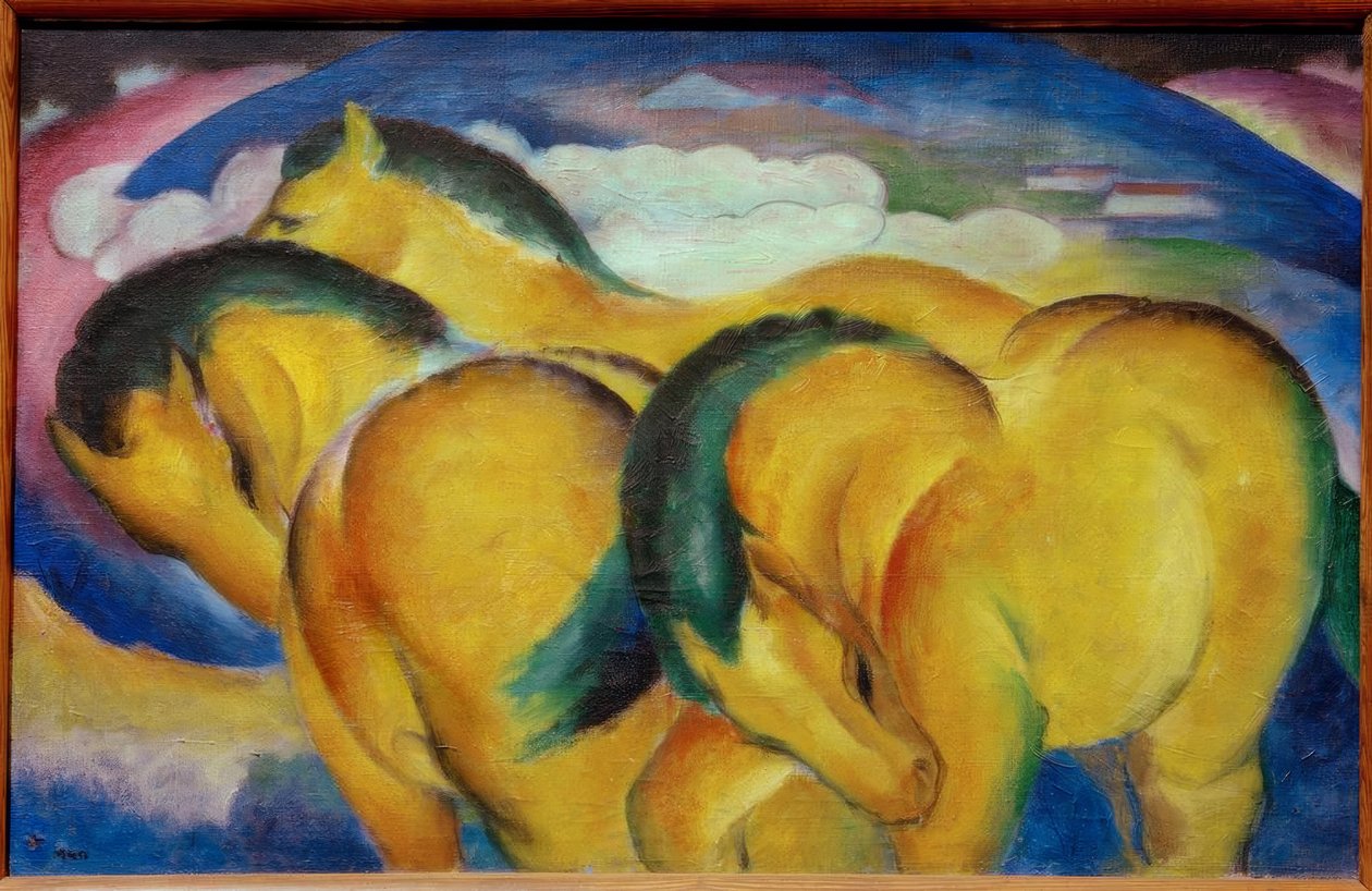 Die kleinen gelben Pferde tekijältä Franz Marc