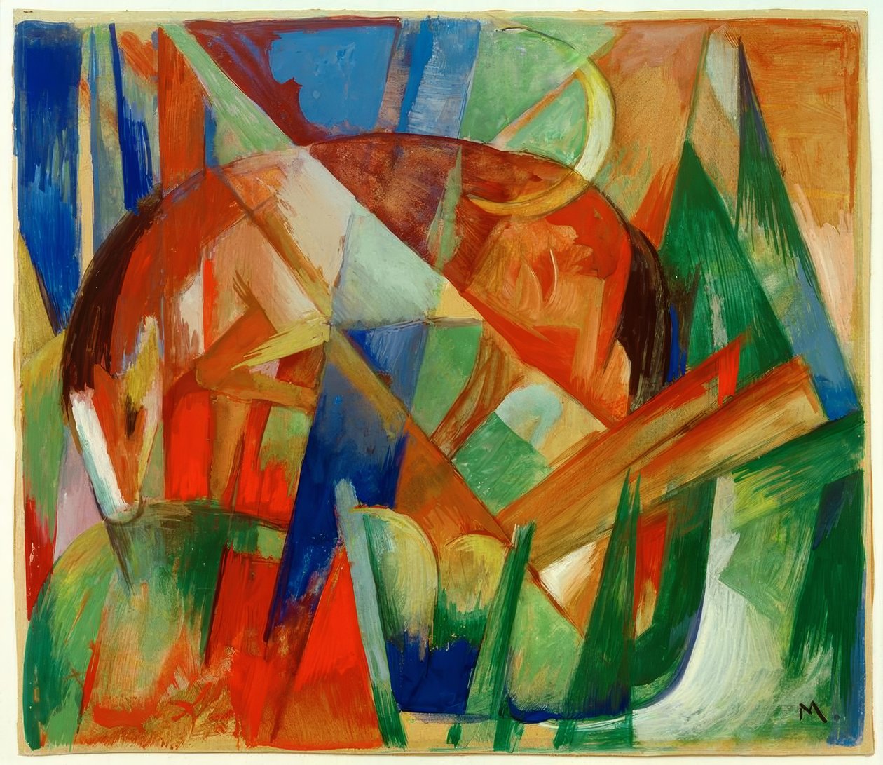 Fabeltier II (Pferd) tekijältä Franz Marc