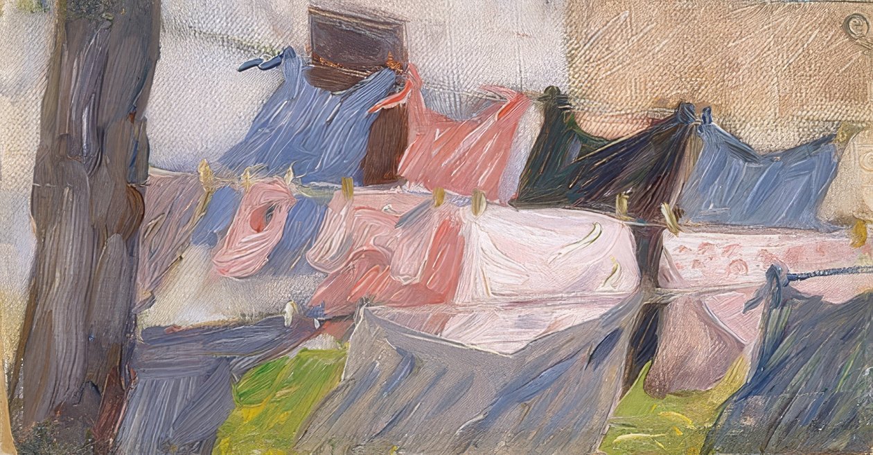 Pyykki heiluu tuulessa tekijältä Franz Marc