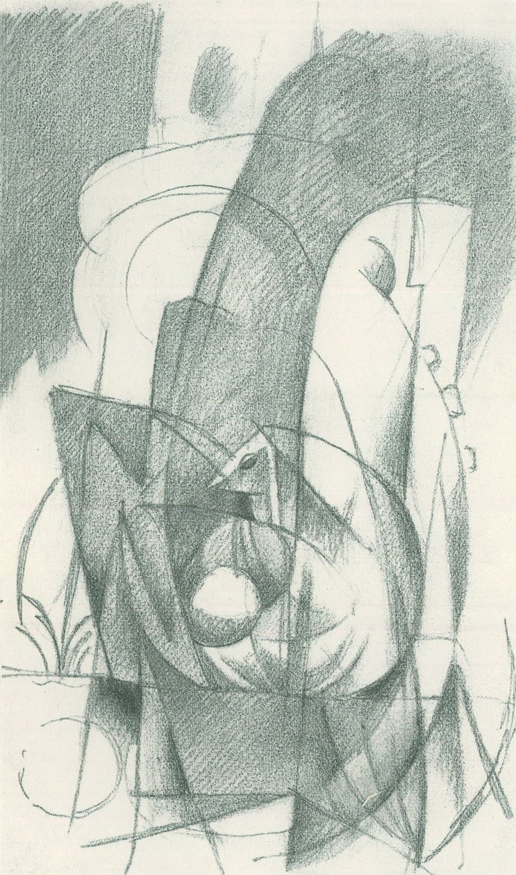 Franz Marc - Luonnoslehti kentältä - Sheet 15 tekijältä Franz Marc