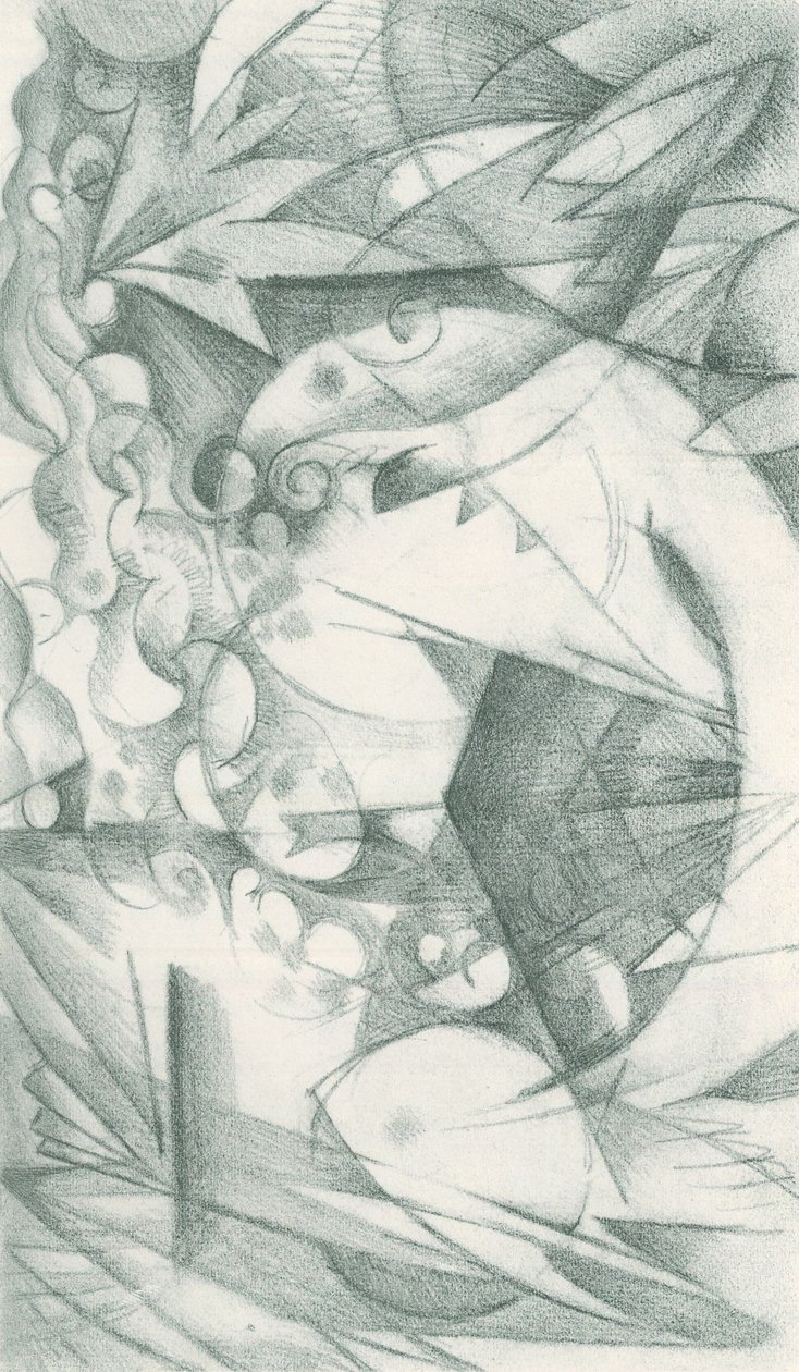 Franz Marc - Luonnoslehti kentältä - Sheet 18 tekijältä Franz Marc