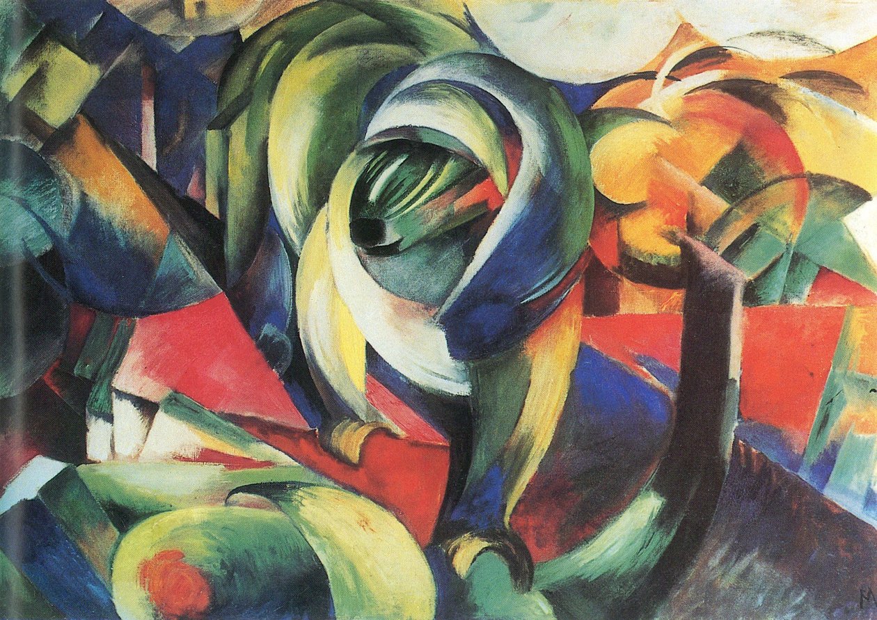 Saksa: Der Mandrill Mandrill tekijältä Franz Marc