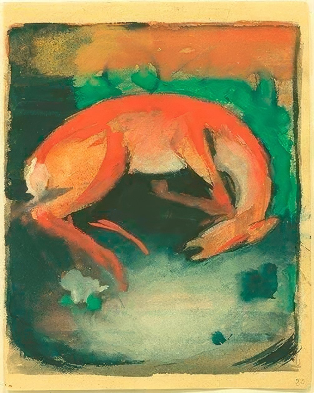 Tapettu peuroja tekijältä Franz Marc