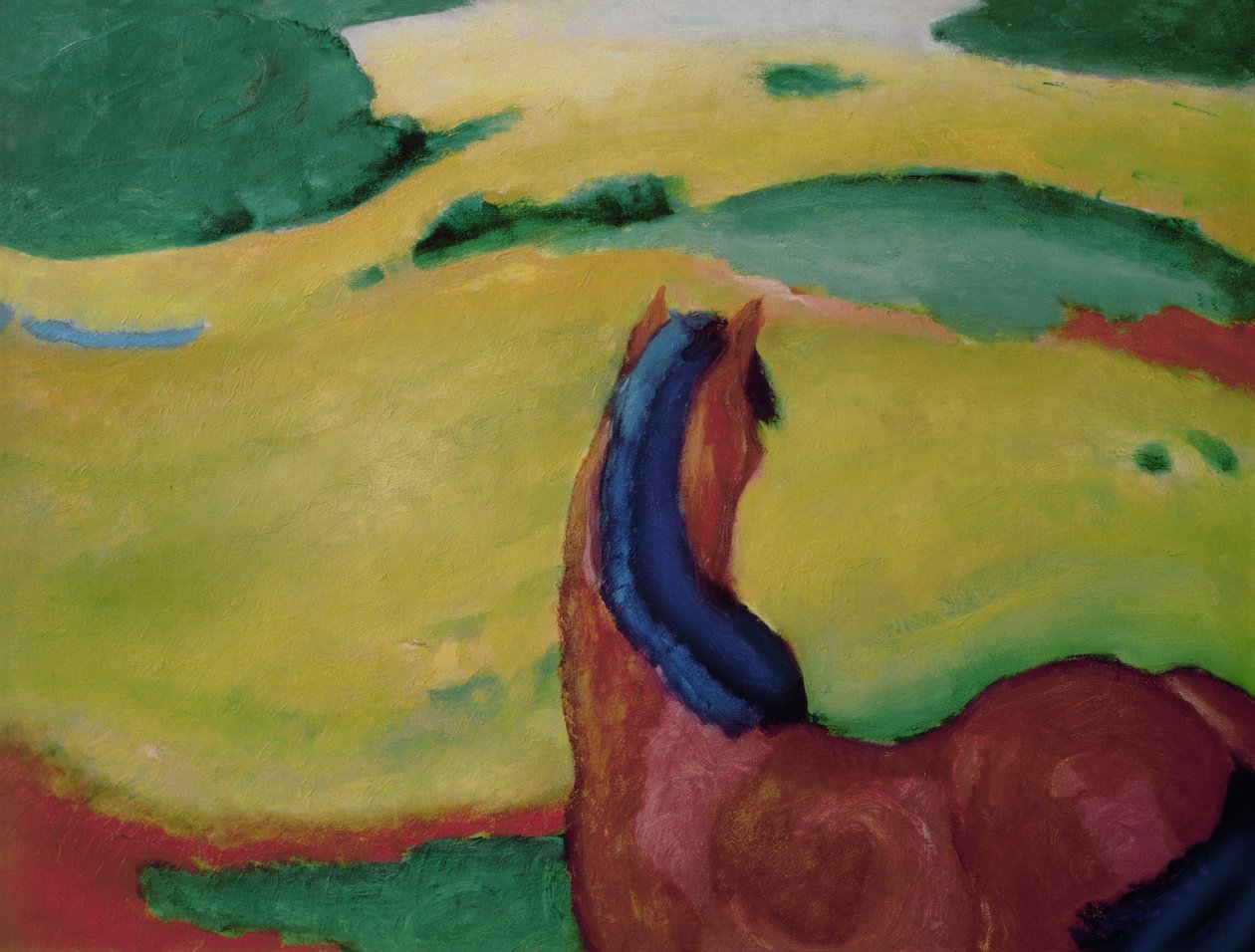 Kabayo sa isang tanawin, 1910 finn tekijältä Franz Marc