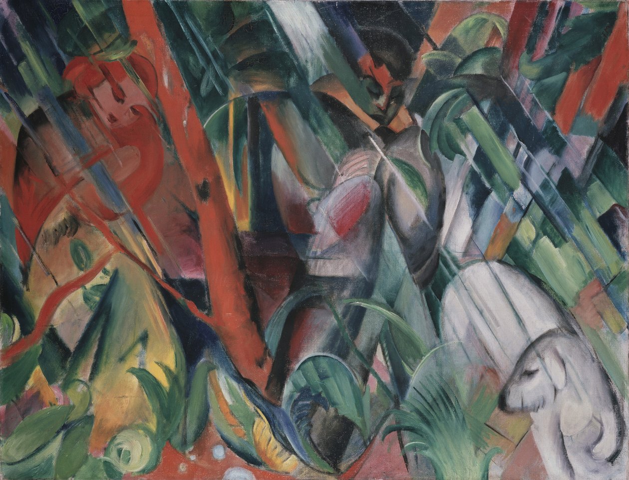 Sateessa, 1912 tekijältä Franz Marc