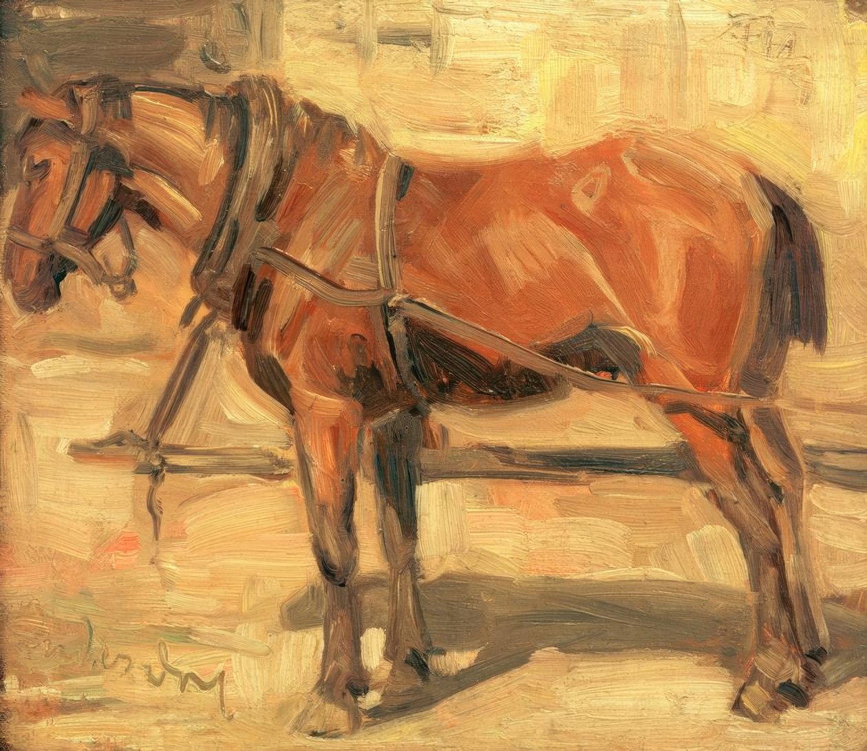 Kleine Pferdestudie tekijältä Franz Marc