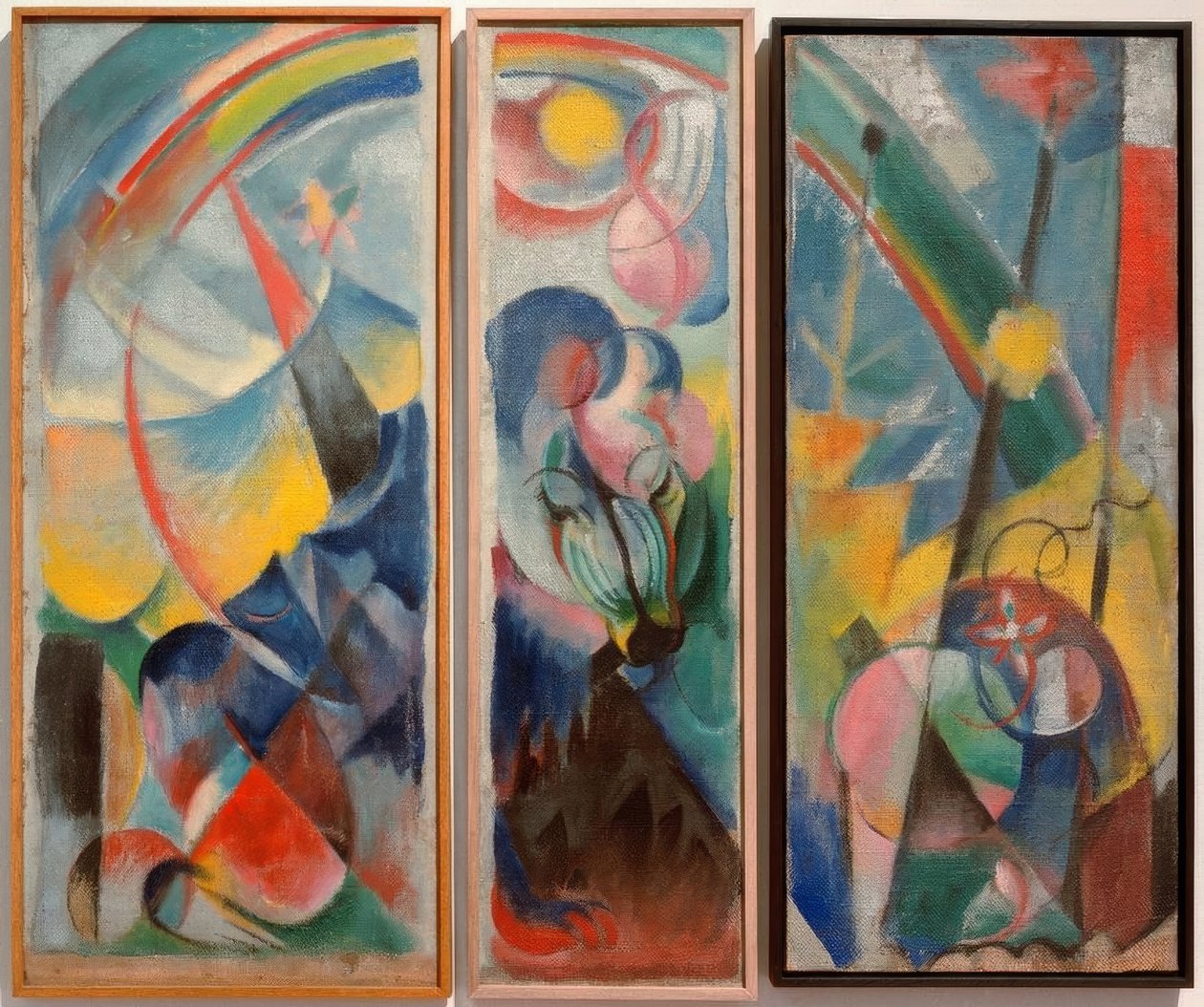 Landschaft mit Regenbogen / Landschaft mit Regenbogen (Fabeltier) tekijältä Franz Marc