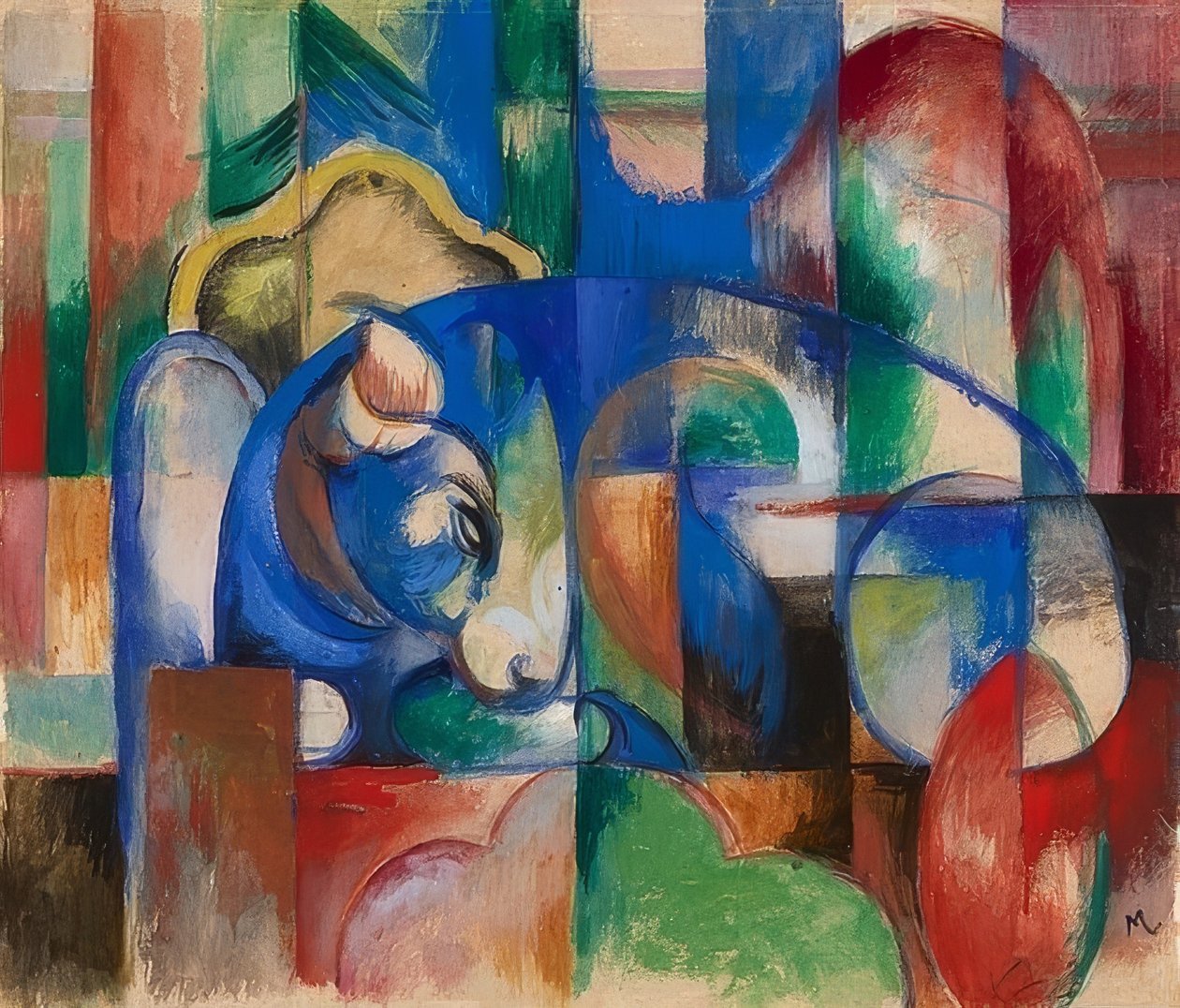 Valehteleva härkä. 1913 tekijältä Franz Marc