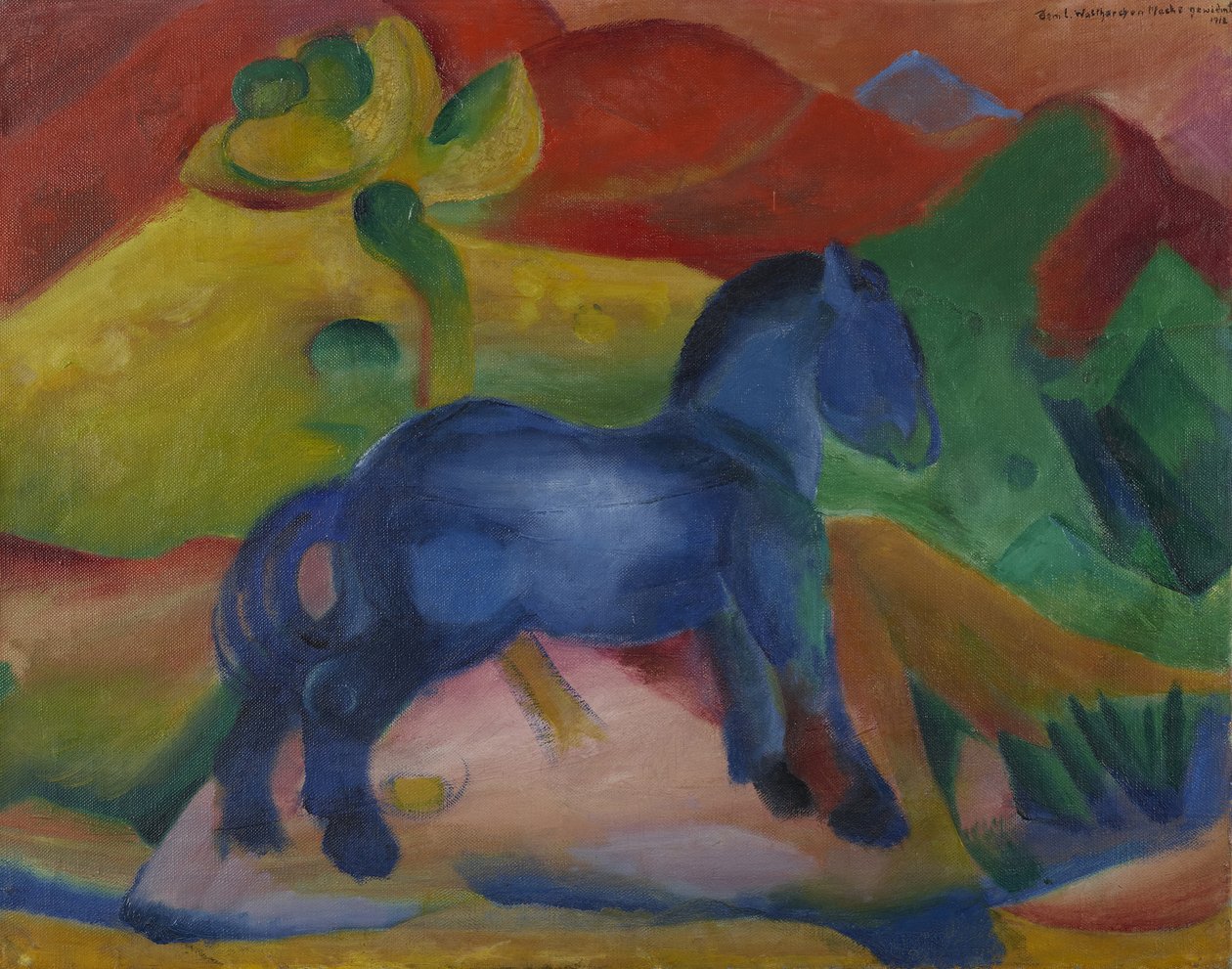 Little Blue Horse Lastenkuva, 1912. tekijältä Franz Marc