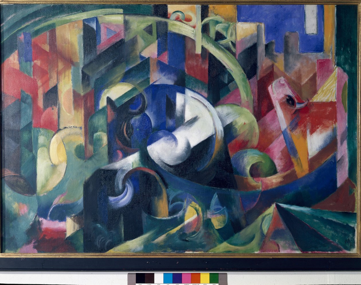 Maalaus härillä tekijältä Franz Marc