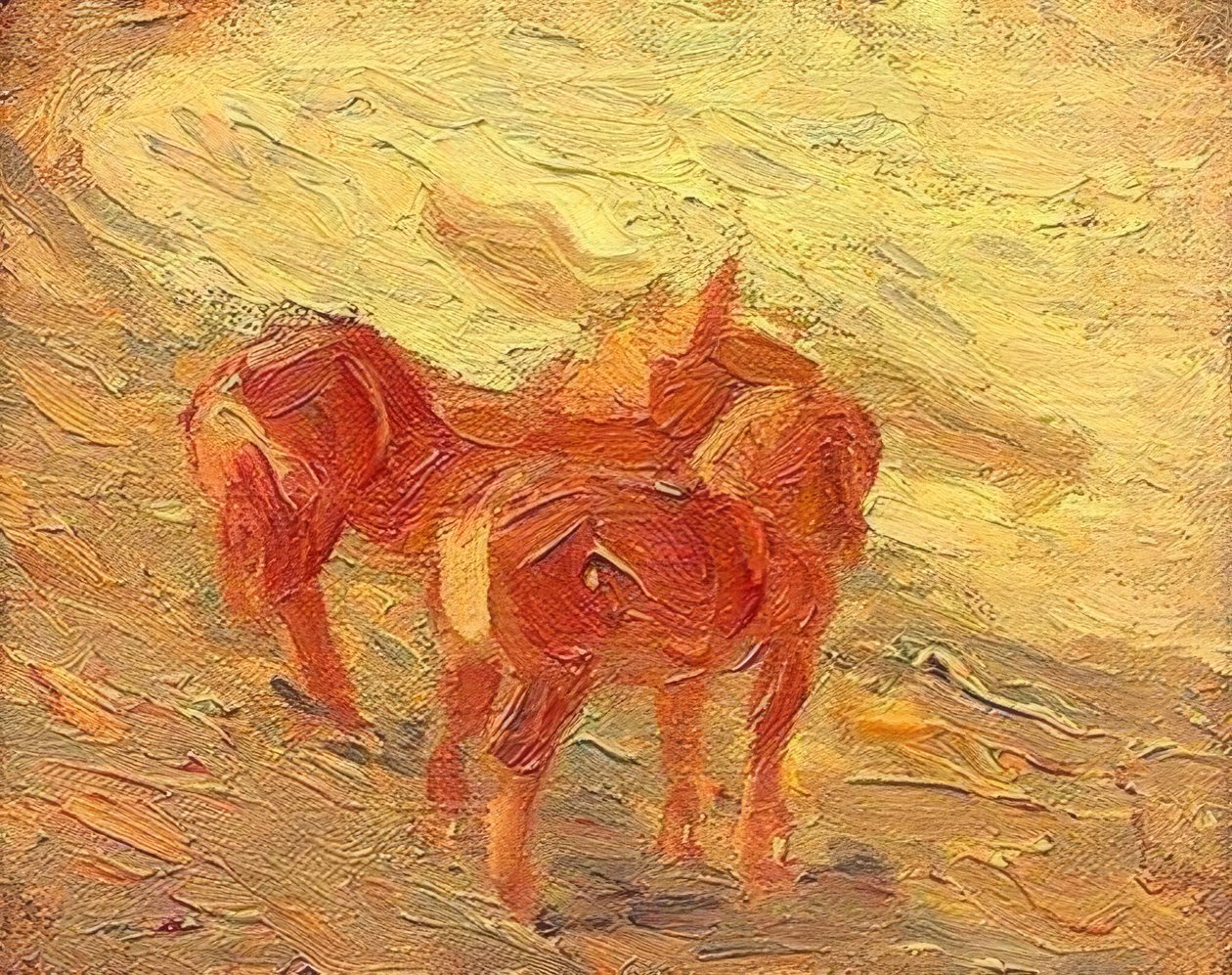 Hevoset meren rannalla tekijältä Franz Marc
