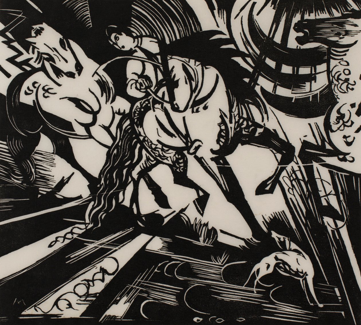 Ratsastuskoulu tekijältä Franz Marc